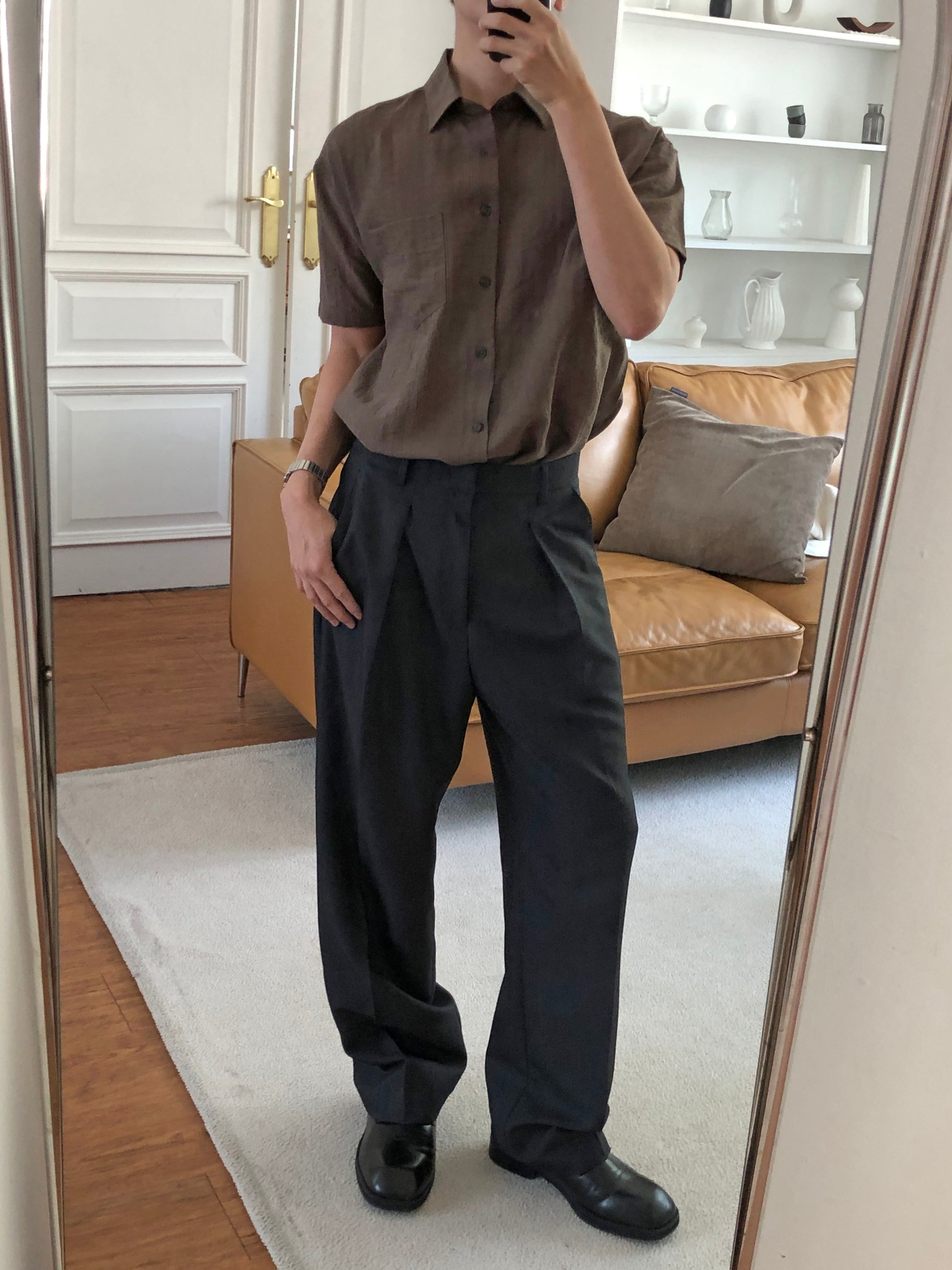 Tono Wide Slacks - on model 9