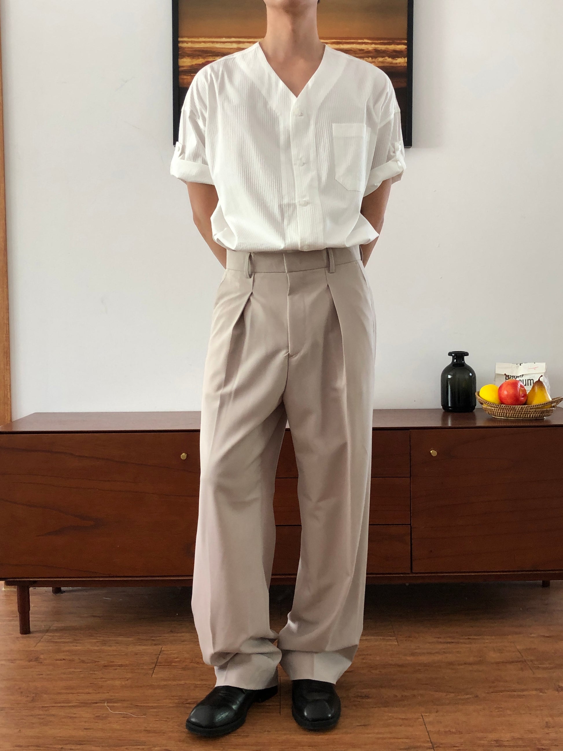 Tono Wide Slacks - on model 10