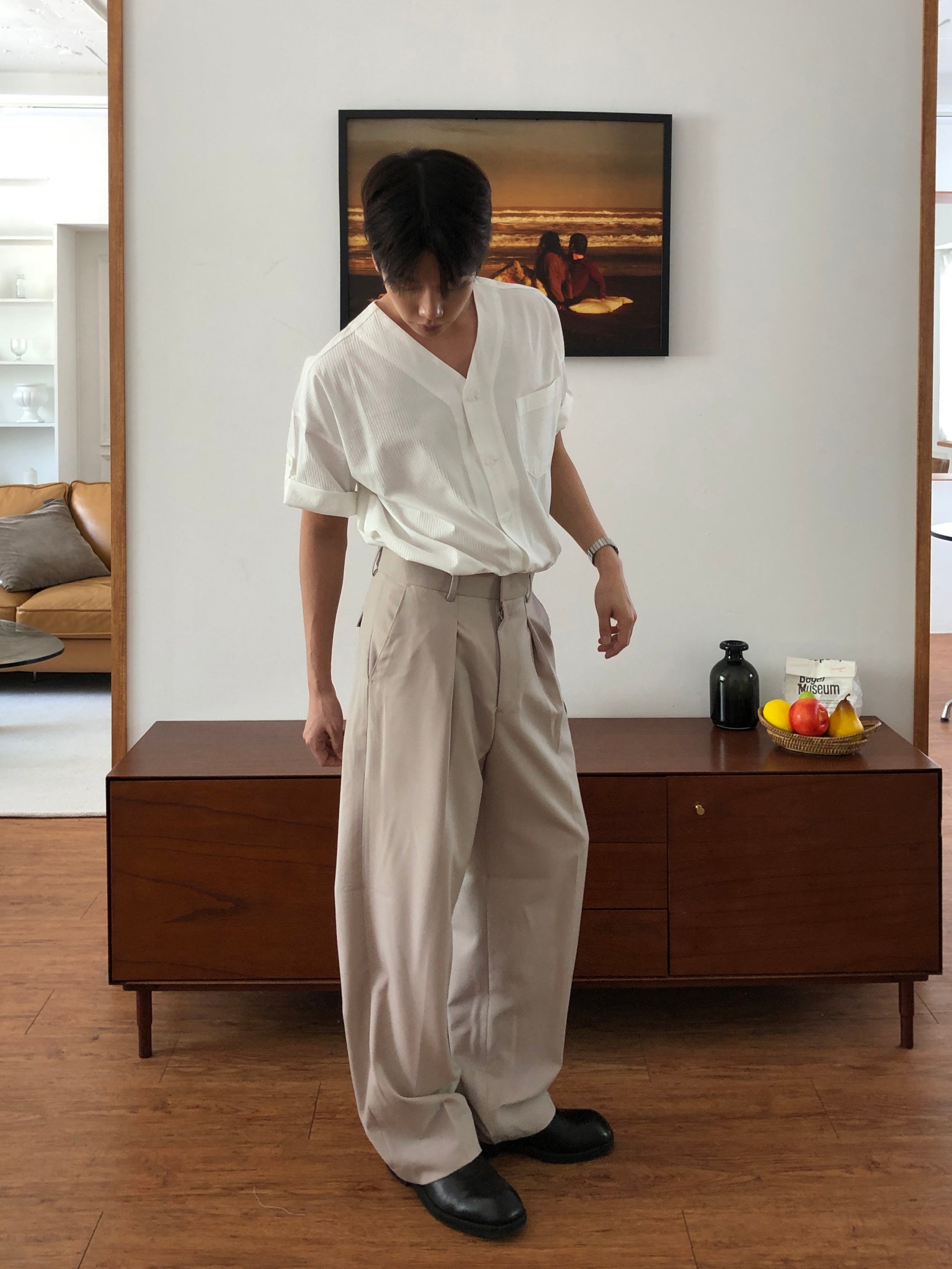 Tono Wide Slacks - on model 13