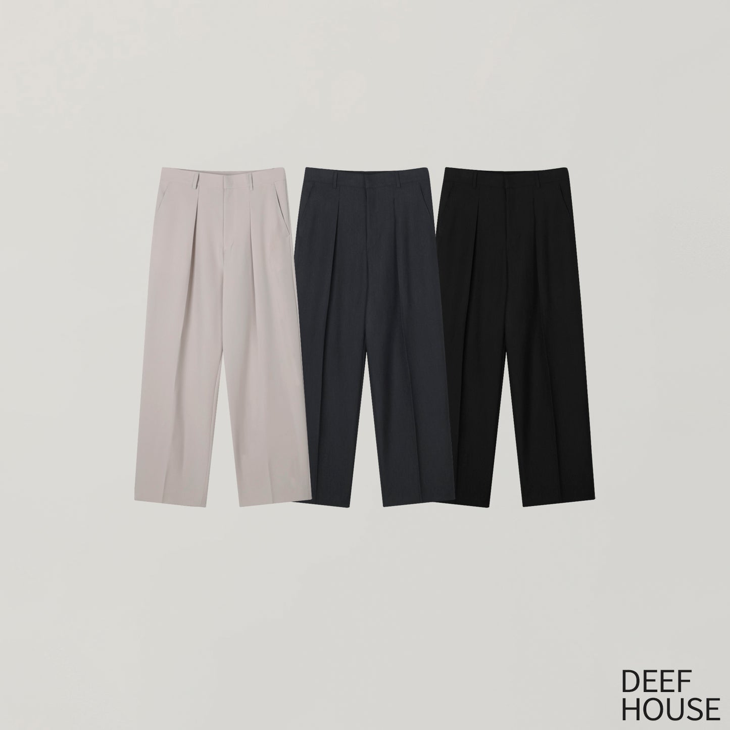Tono Wide Slacks - color chart DEEF HOUSE