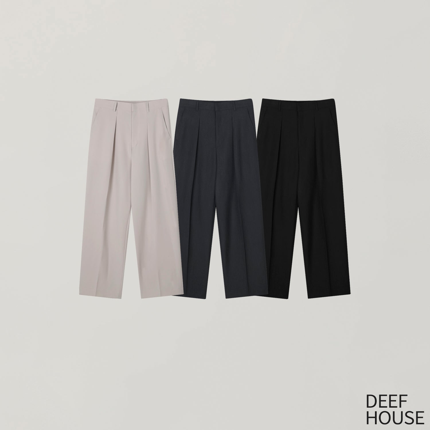 Tono Wide Slacks - color chart DEEF HOUSE