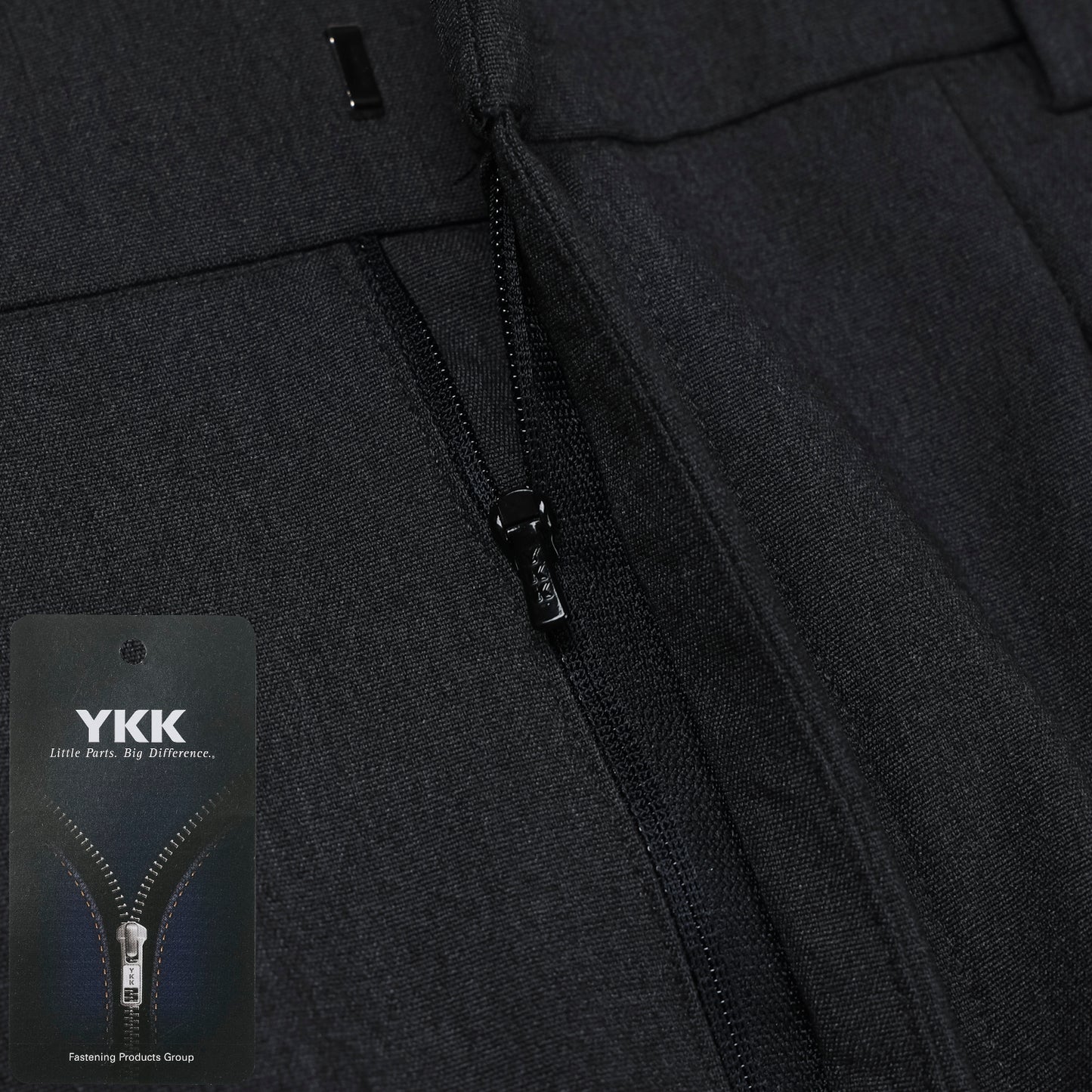 Tono Wide Slacks - YKK zipper detail