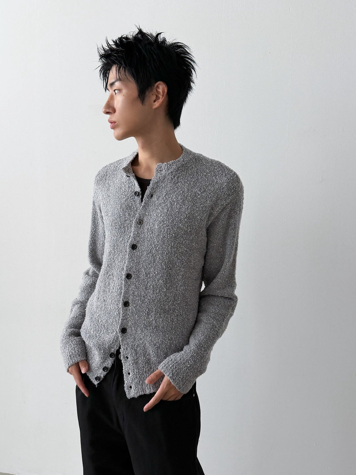 Trader Bouclé Cardigan