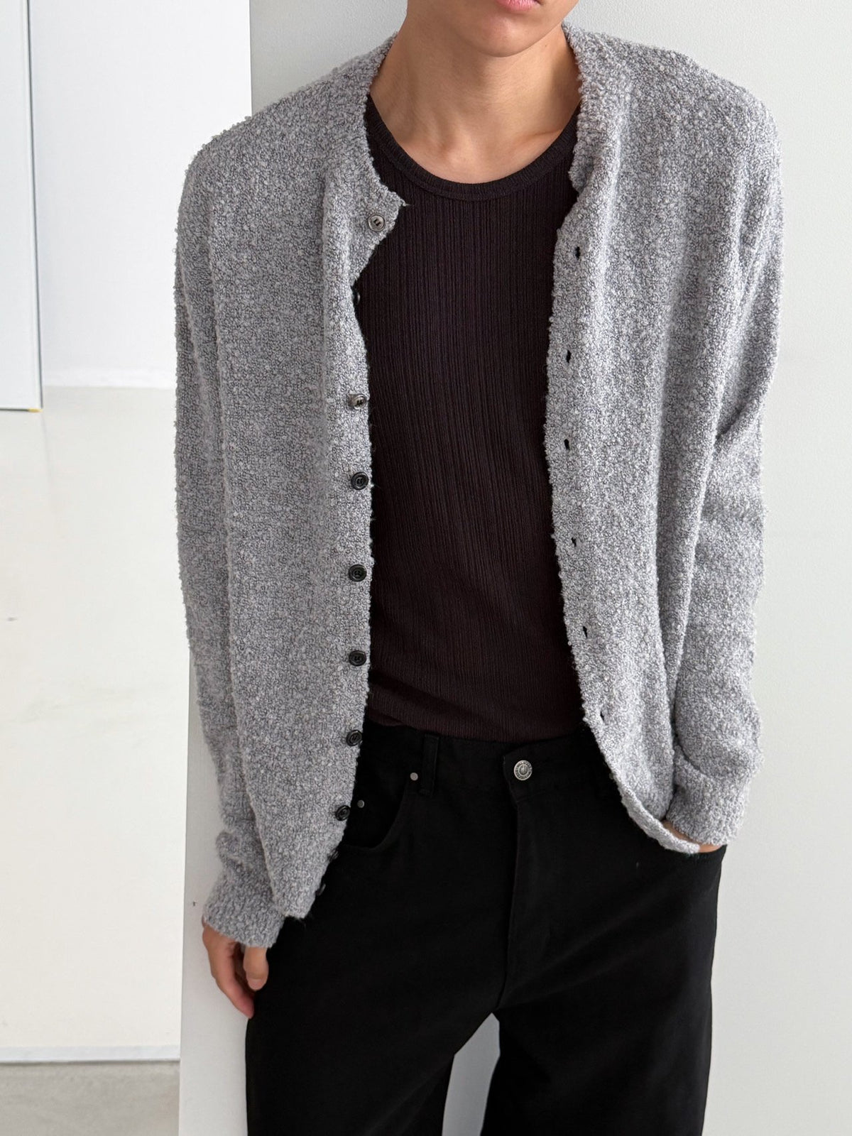 Trader Bouclé Cardigan