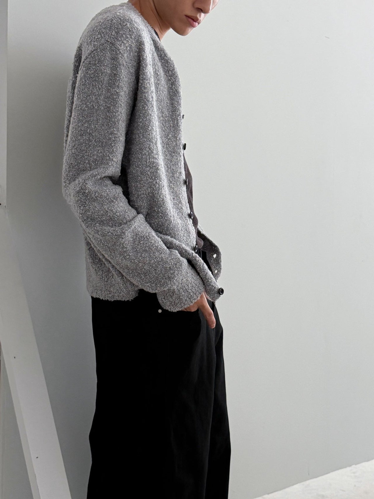 Trader Bouclé Cardigan