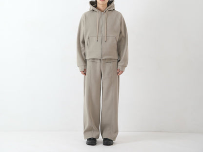 Trap Hood Zip-up - flat lay black