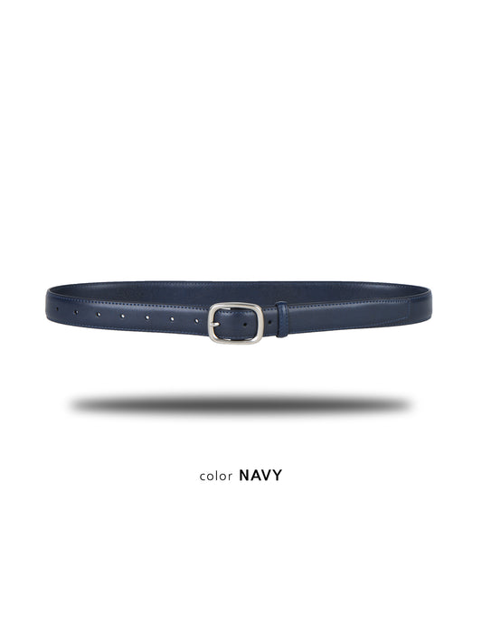 Oval Buckle Belt NAVY