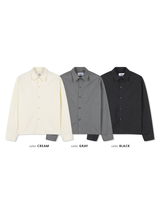 VOID Crinkle Textured Cropped Shirt colors