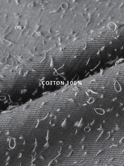 VOID Crinkle Textured Cropped Shirt cotton 100%
