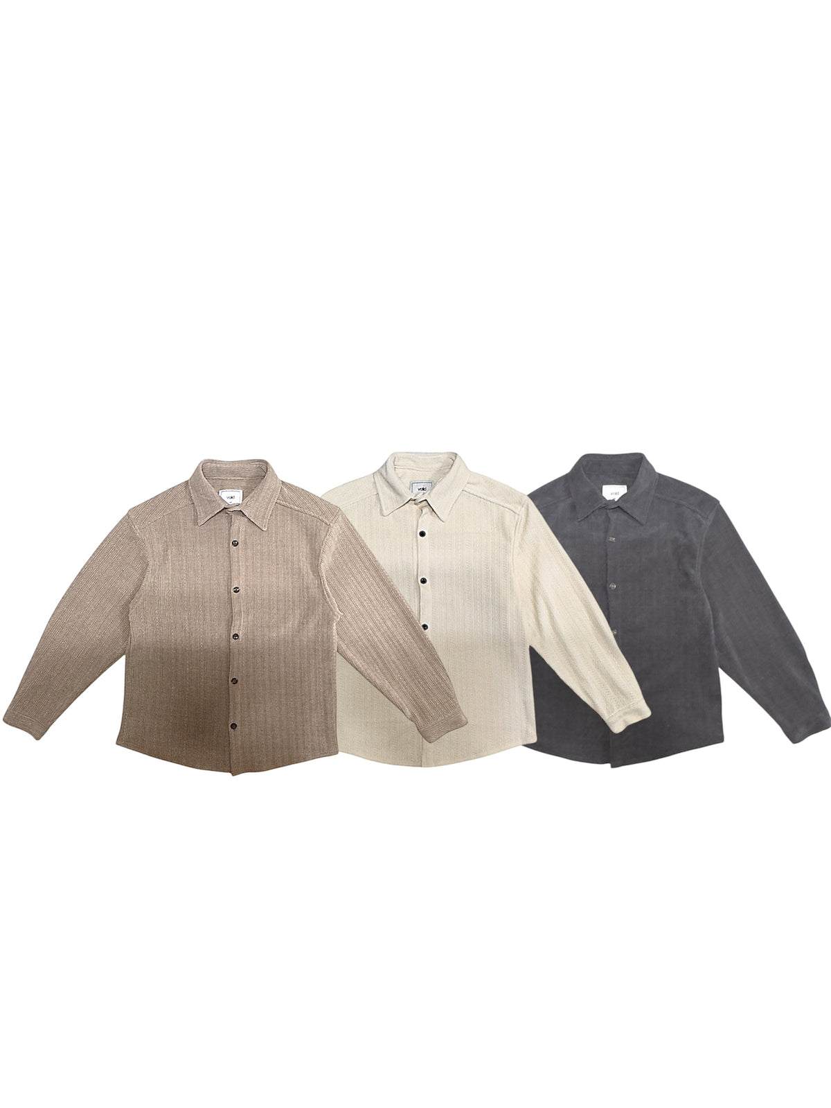 VOID Ribbed Knit Collar Shirt collar comparison