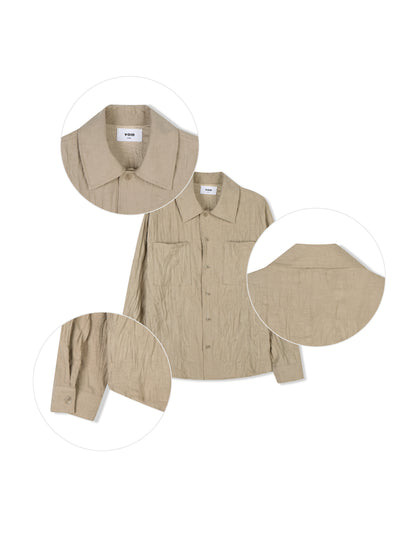 VOID Crinkle Textured Shirt Jacket colors