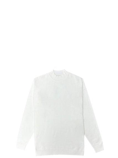 クリーンハーフポロニット WHITE