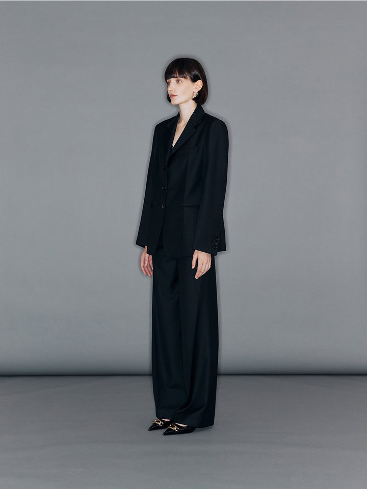 【ARIK. アリク】ANTARES Twisted straight pants Black