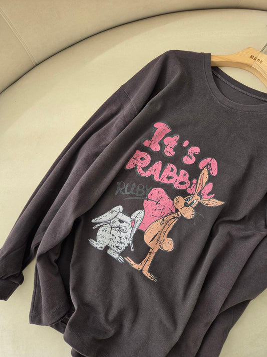 A MA:DE バニーTシャツ チャコールの単品