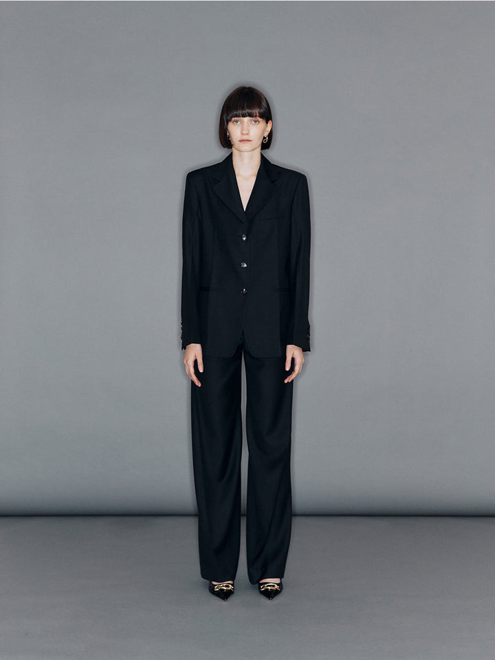 【ARIK. アリク】[Reorder] ALTAIR Pressed single jacket Black