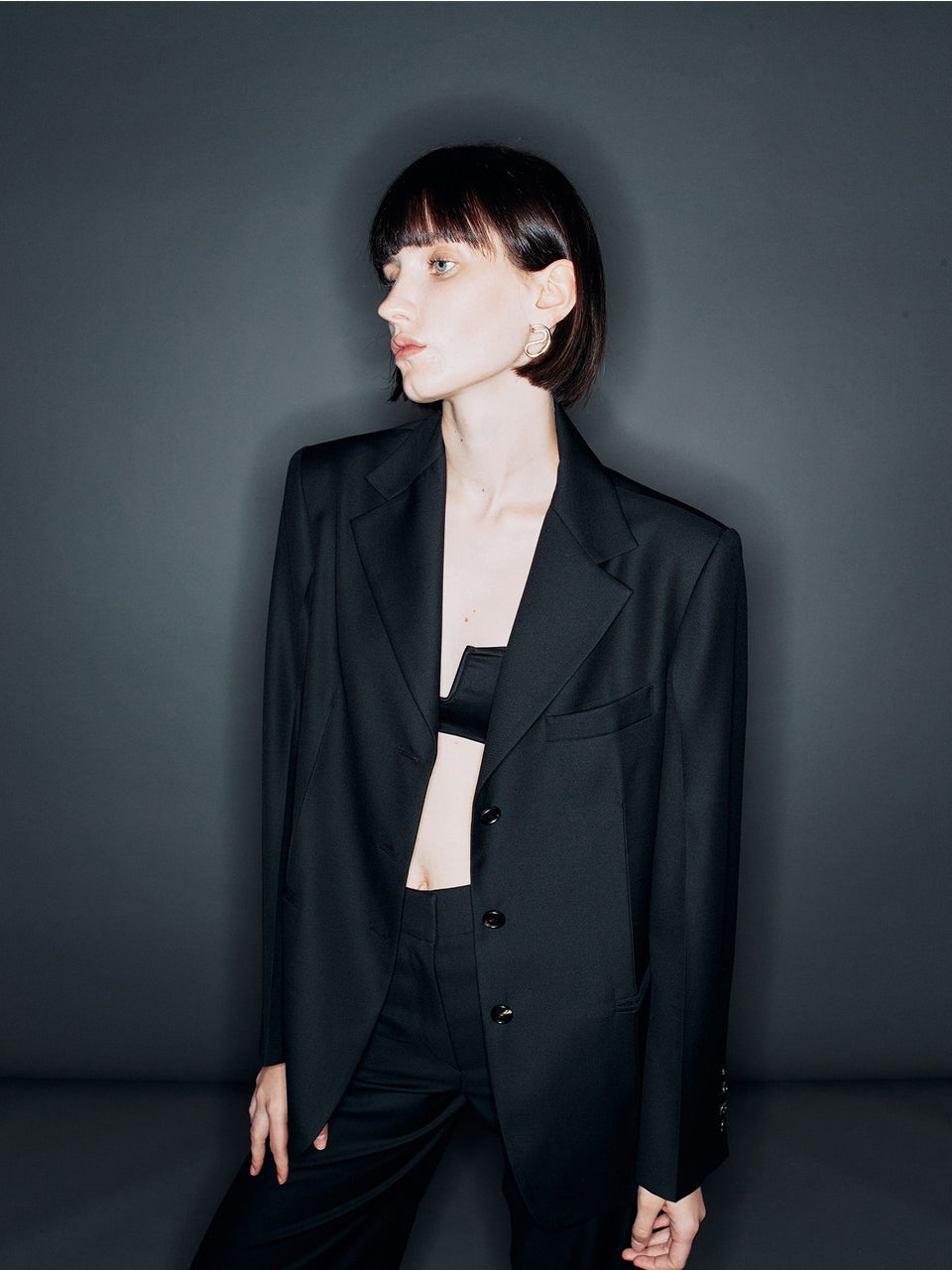 WooStore arik ジャケット ブラック 韓国 レディース