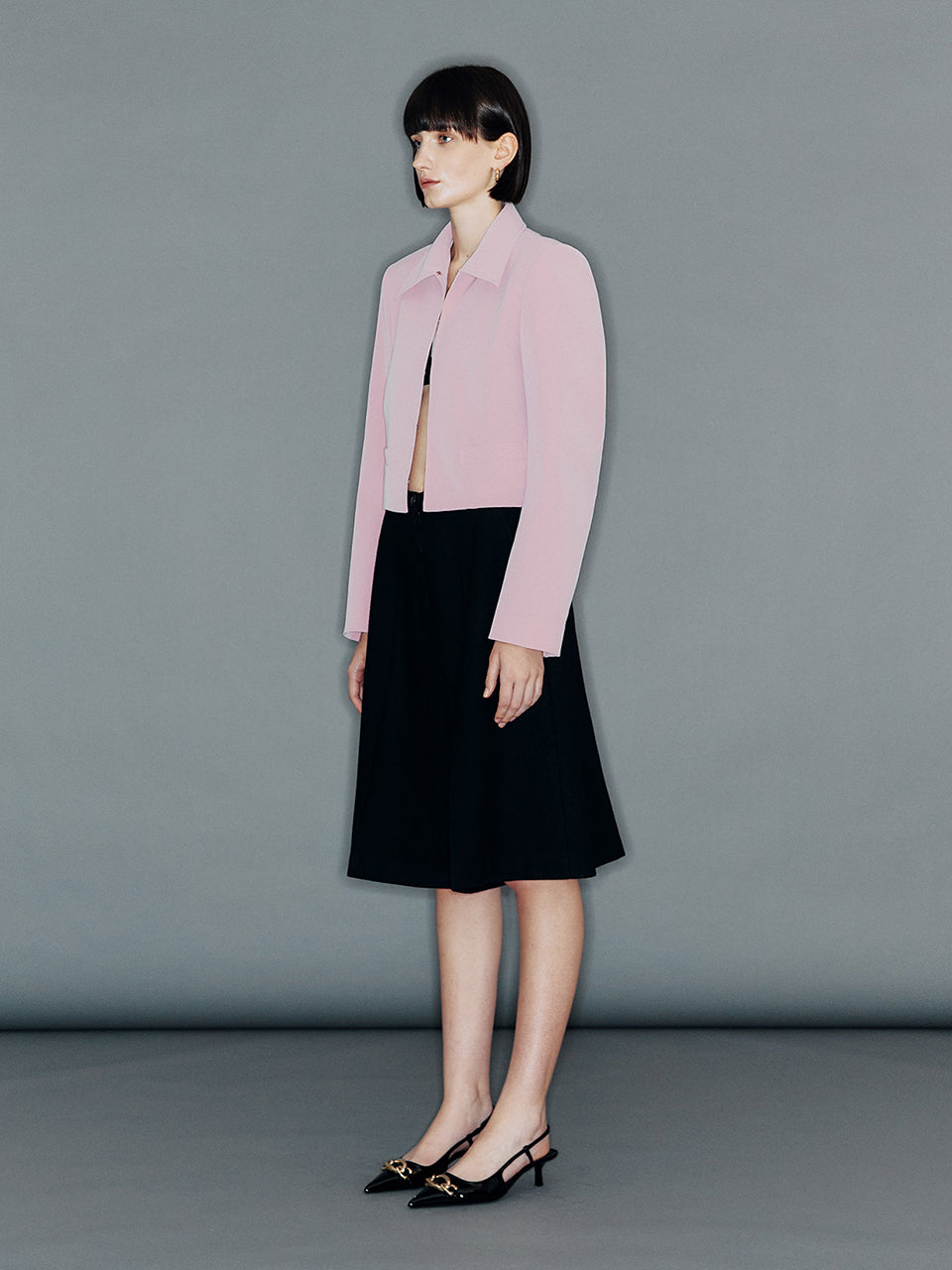 arik クロップジャケット ピンク 韓国ブランド アウター