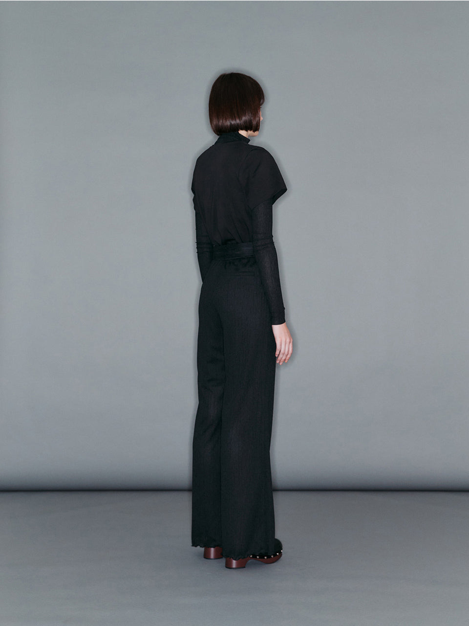 アリク FANG パンツ ブラック 韓国ファッション 大人 コーデ