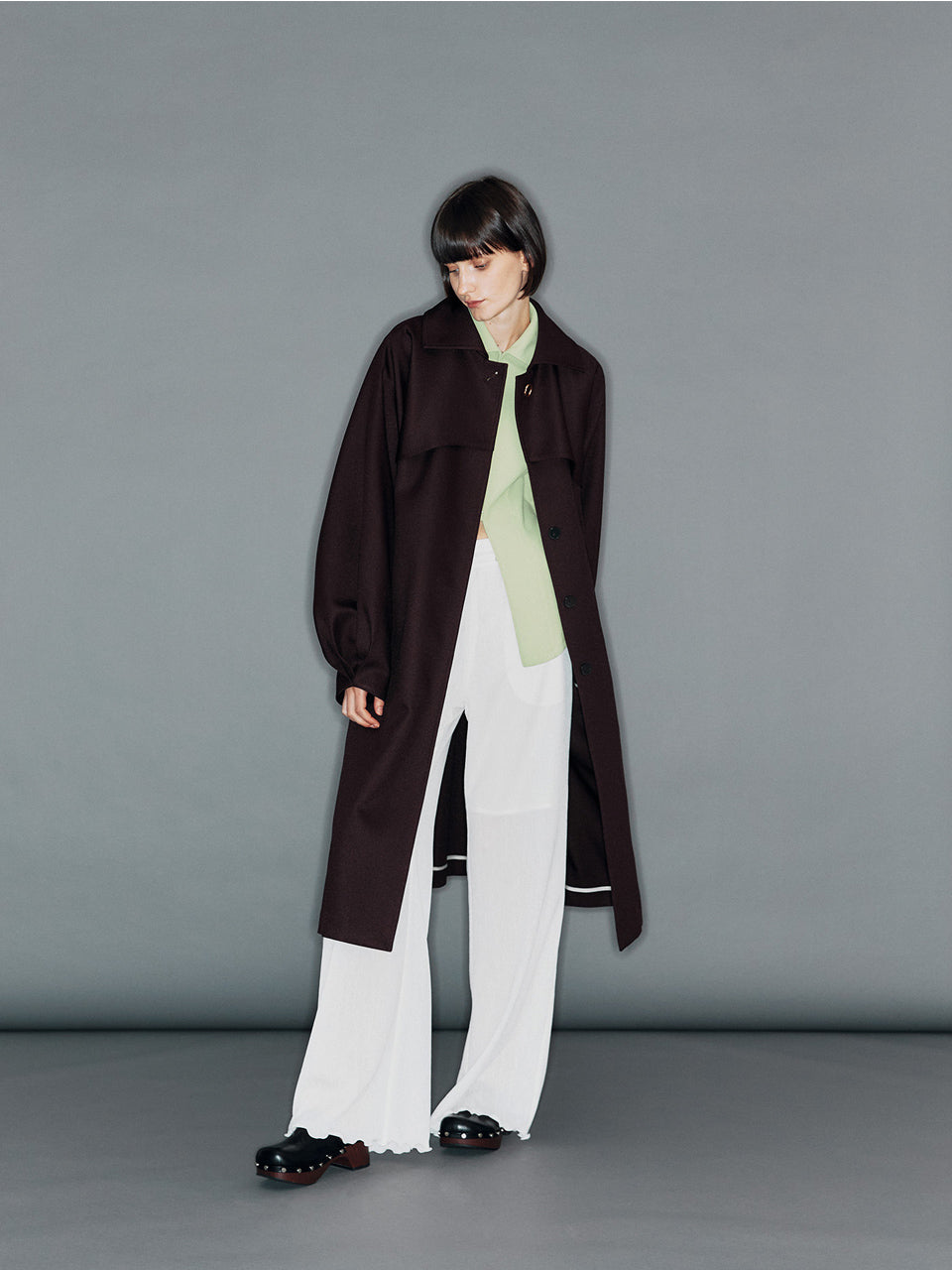 ARIK バンディングパンツ 白 韓国ファッション きれいめ