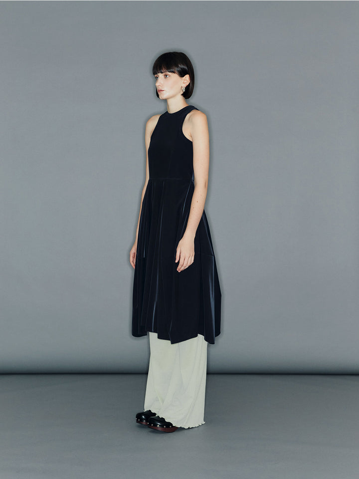 【ARIK. アリク】FANG Lettuce edge belted banding pants Willow Green