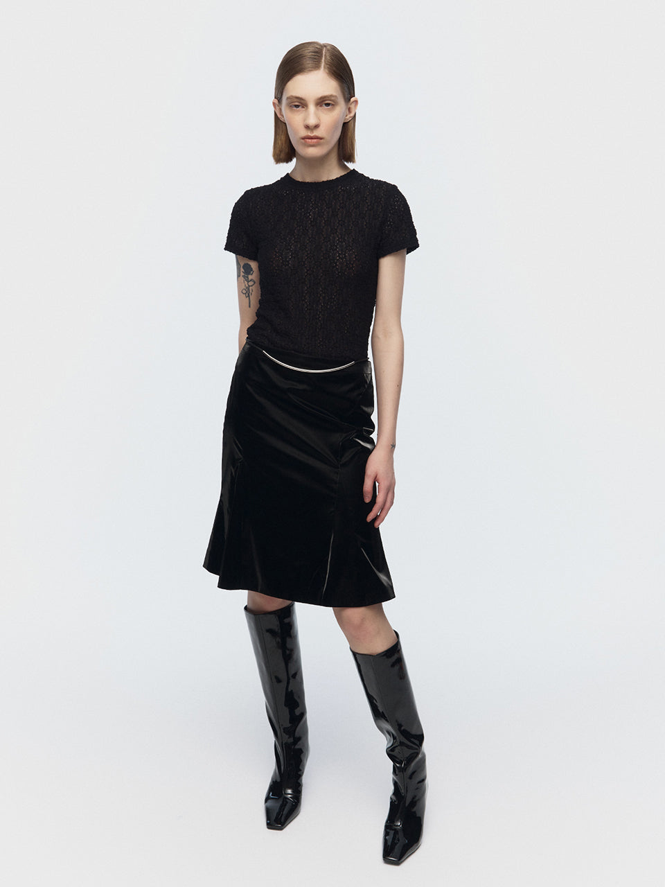 ARIK レディーススカート ブラック 韓国モード ファッション