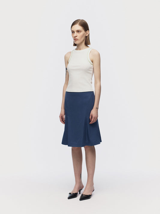 ARIK フレアスカート エーゲアンブルー 韓国ブランド