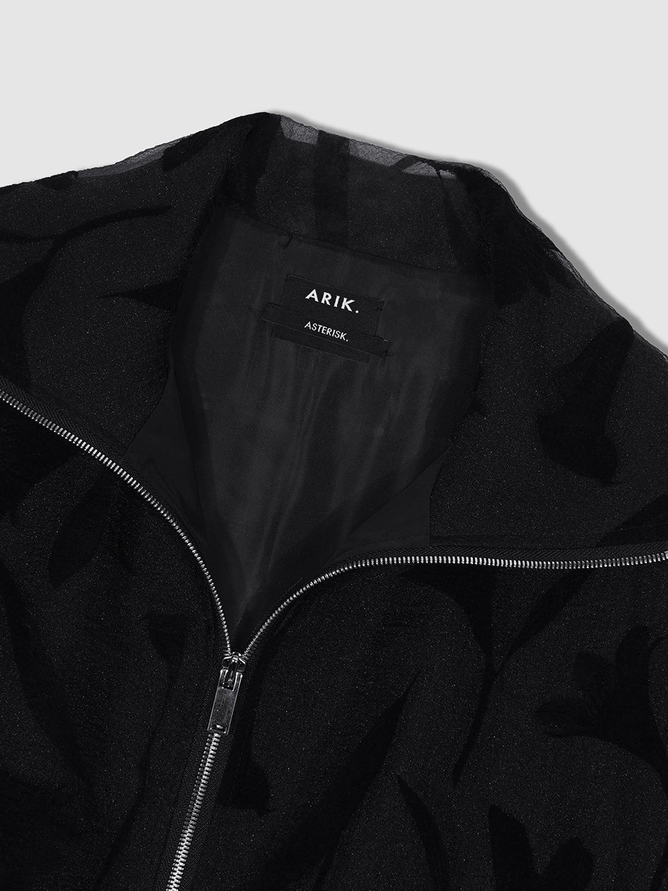 韓国 レディース アリク レイヤード ジャンパー 黒