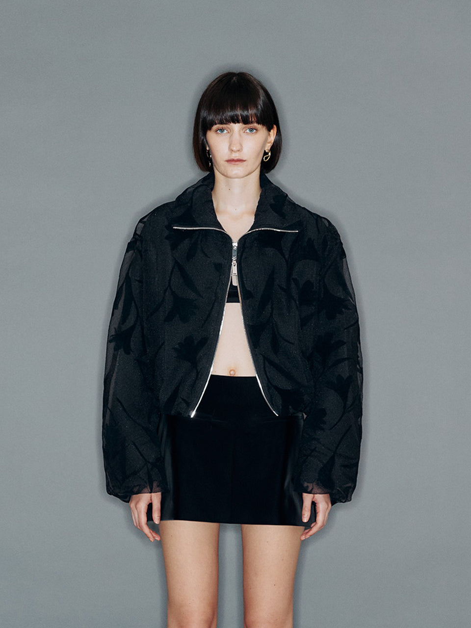 arik layered jumper black 韓国ファッションブランド きれいめ アウター