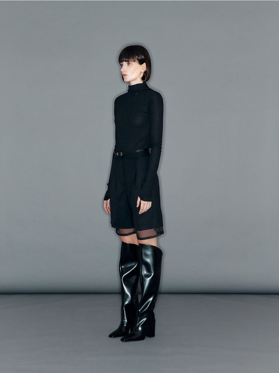 ARIK アリク ブラック バミューダパンツ 韓国モード ファッション