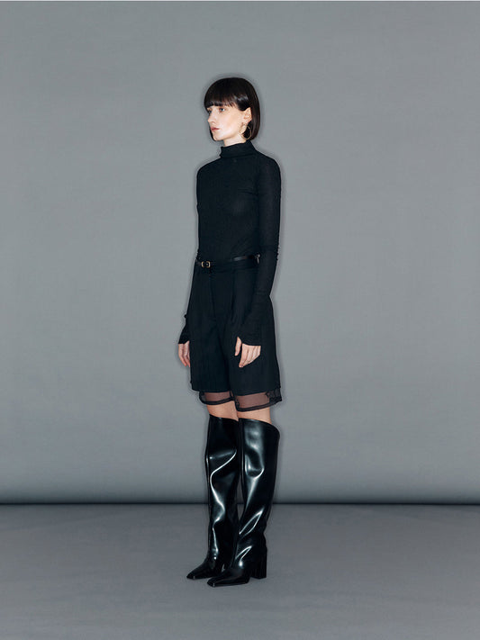 ARIK アリク ブラック バミューダパンツ 韓国モード ファッション