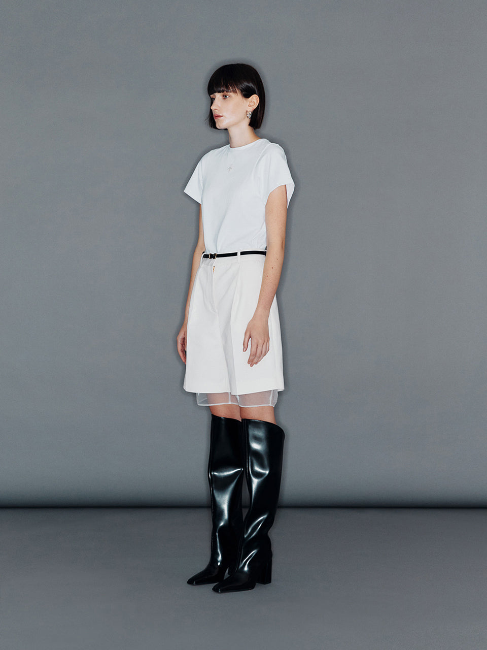 ARIK バミューダパンツ ホワイト レディース 韓国 レディース コーデ