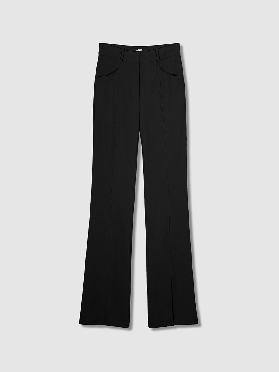 ARIK 黒 ブーツカット 韓国ファッション きれいめ