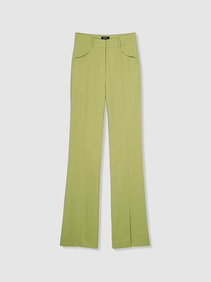 韓国 レディース 上品 スリット入りパンツ ARIK