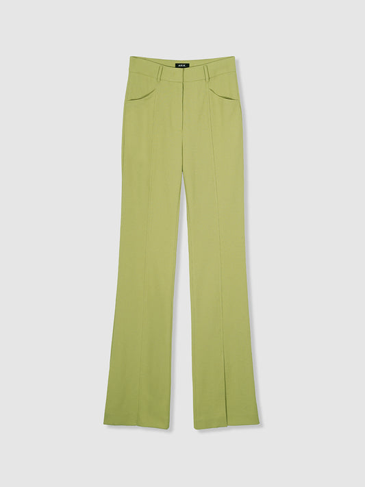 韓国 レディース 上品 スリット入りパンツ ARIK