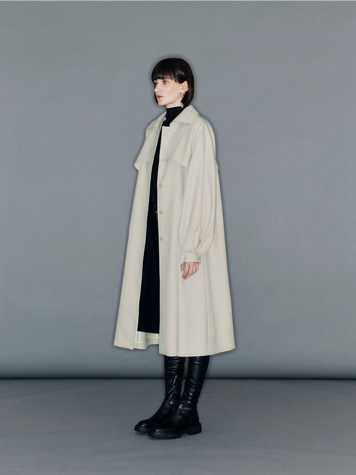 【ARIK. アリク】MARFIK Single mac trench coat Sand