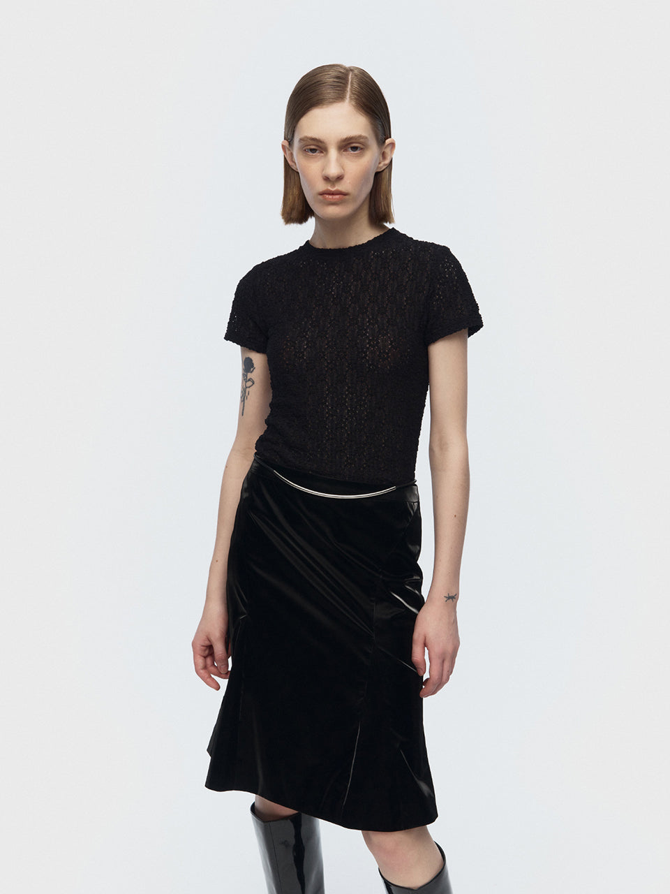 ARIK ミディ丈 スカート 韓国ファッション ミニマル