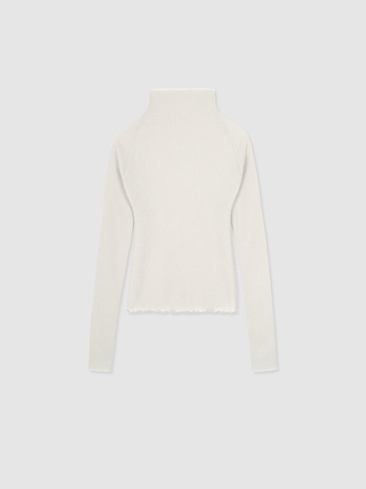 ARIK アリク クラウドホワイト ハイネックトップ 韓国ファッション ミニマル