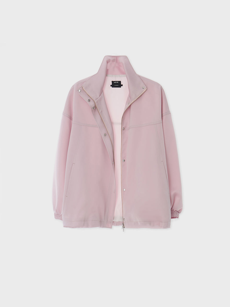 ARIK Elba オーバーサイズ サテン ボンバージャケット オーキッド