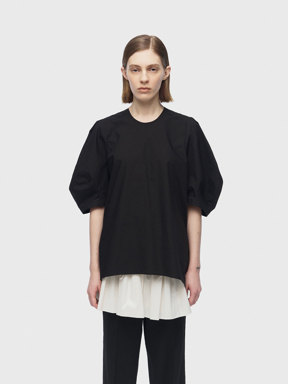 ARIK ブラウス ブラック 韓国ファッション きれいめ コーデ