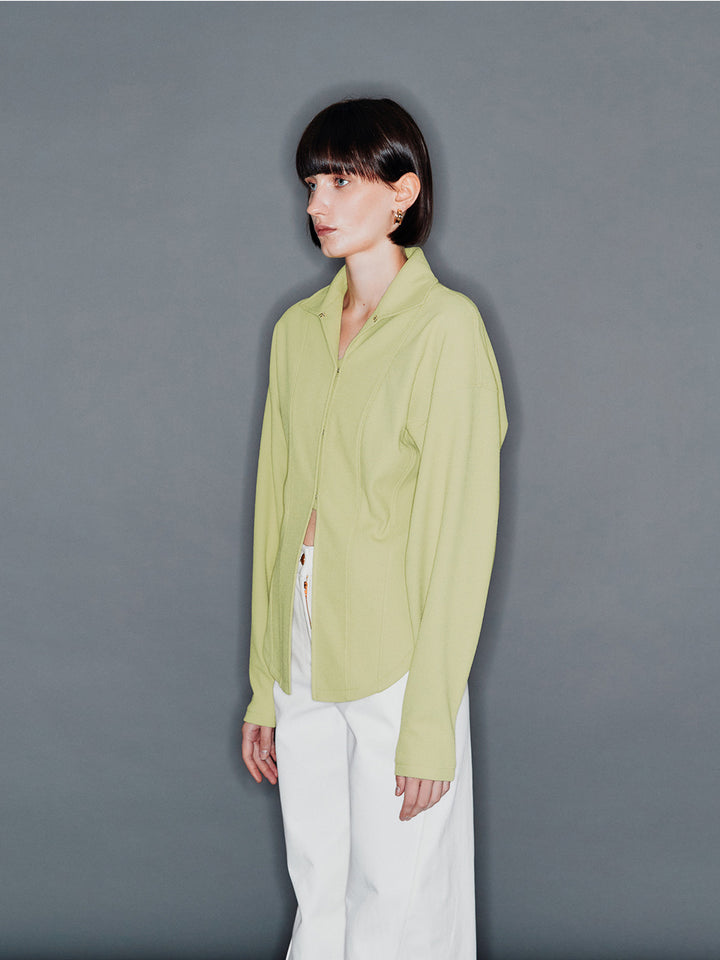 【ARIK. アリク】TIAKI Oversized sleeve cardigan Avocado