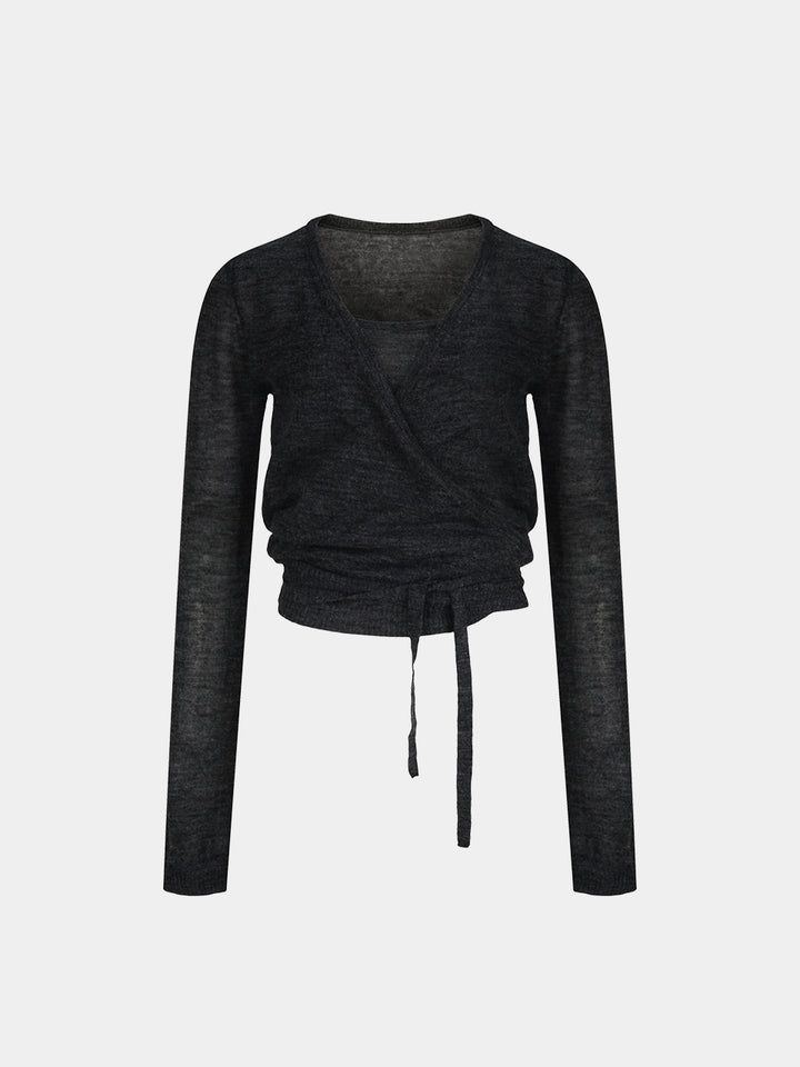 【TOPDRESSING 2026AW】Layered Lab Cardigan