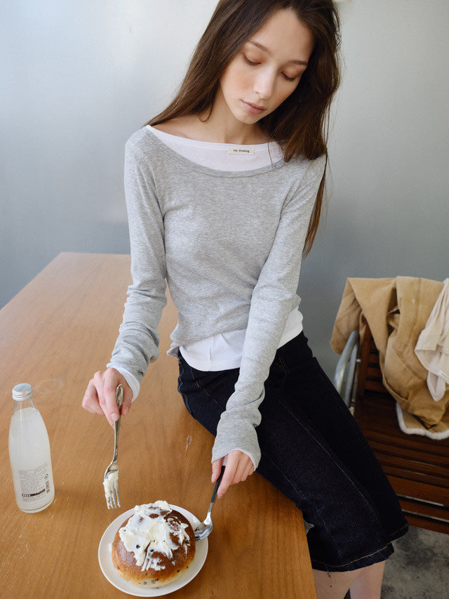 韓国ファッション レディース レイヤードコーデ