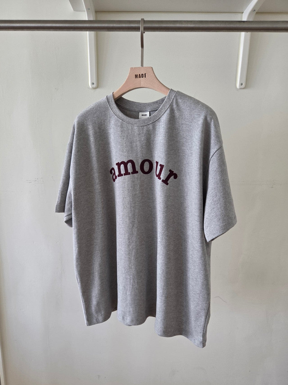 韓国 Tシャツ レディース グレー