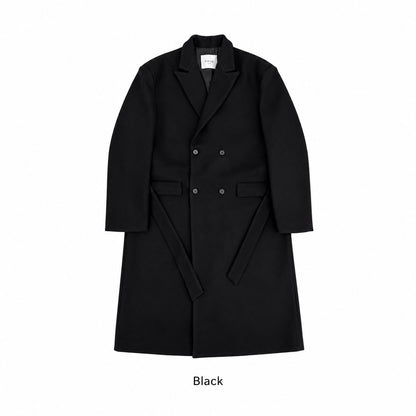 Belted Double-Breasted Coat