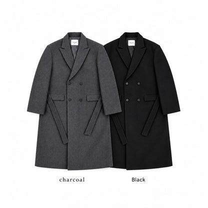 Belted Double-Breasted Coat
