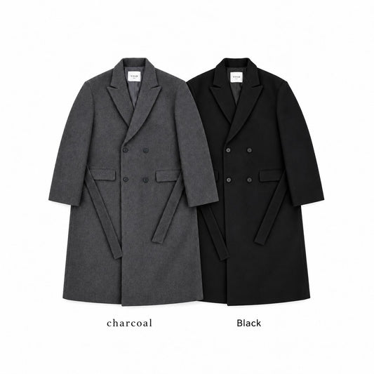 Belted Double-Breasted Coat