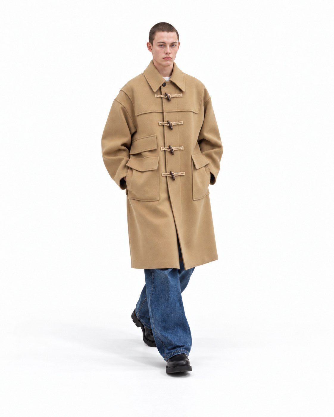 Collar Oversized Duffle Coat