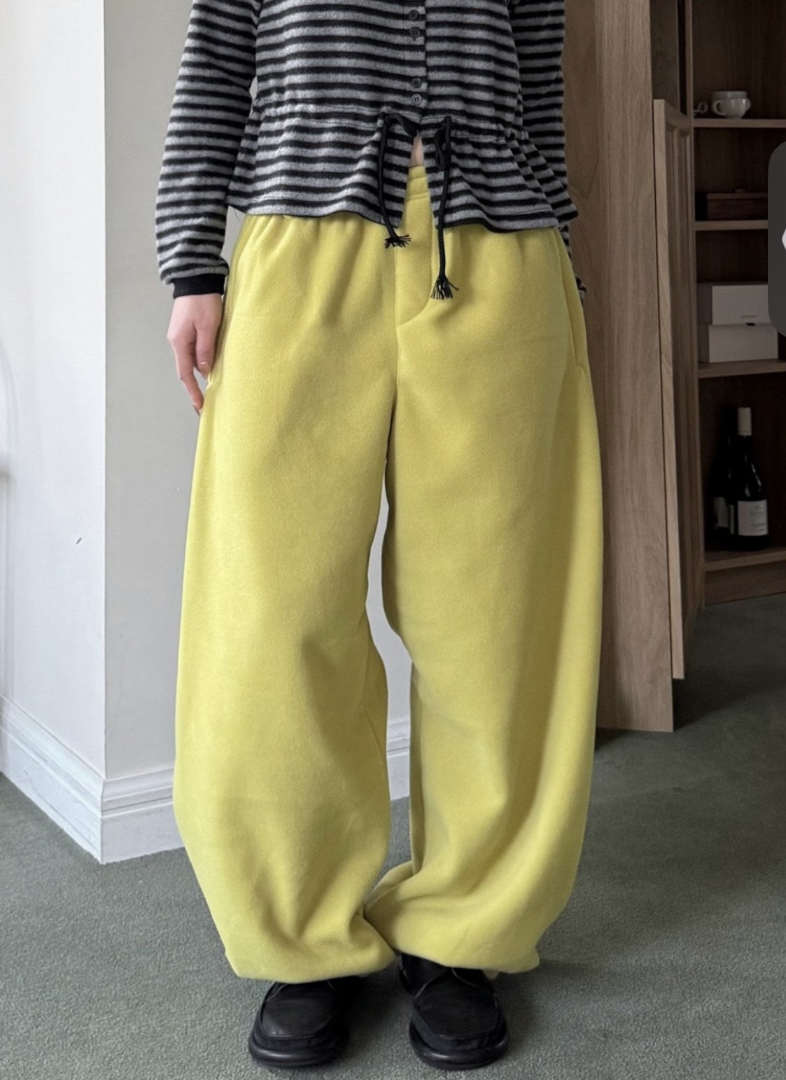 Fleece Belted Jogger Pants
