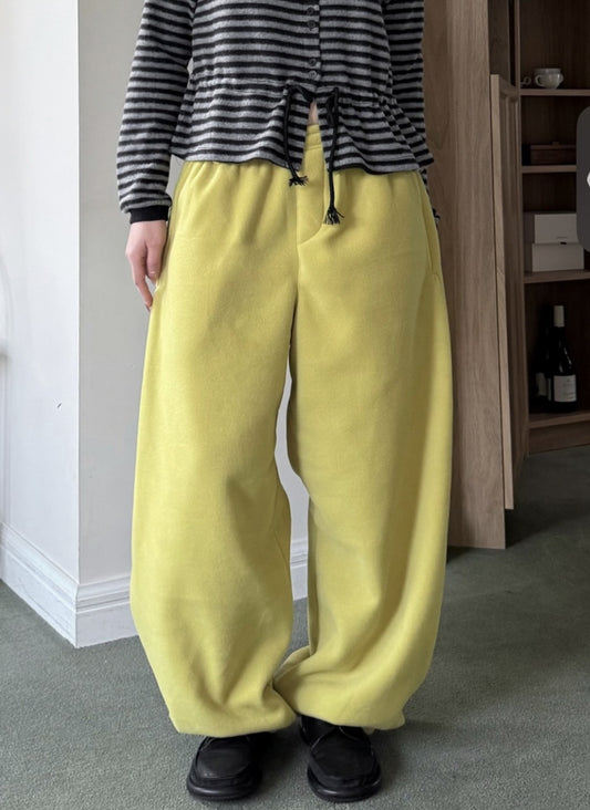 Fleece Belted Jogger Pants