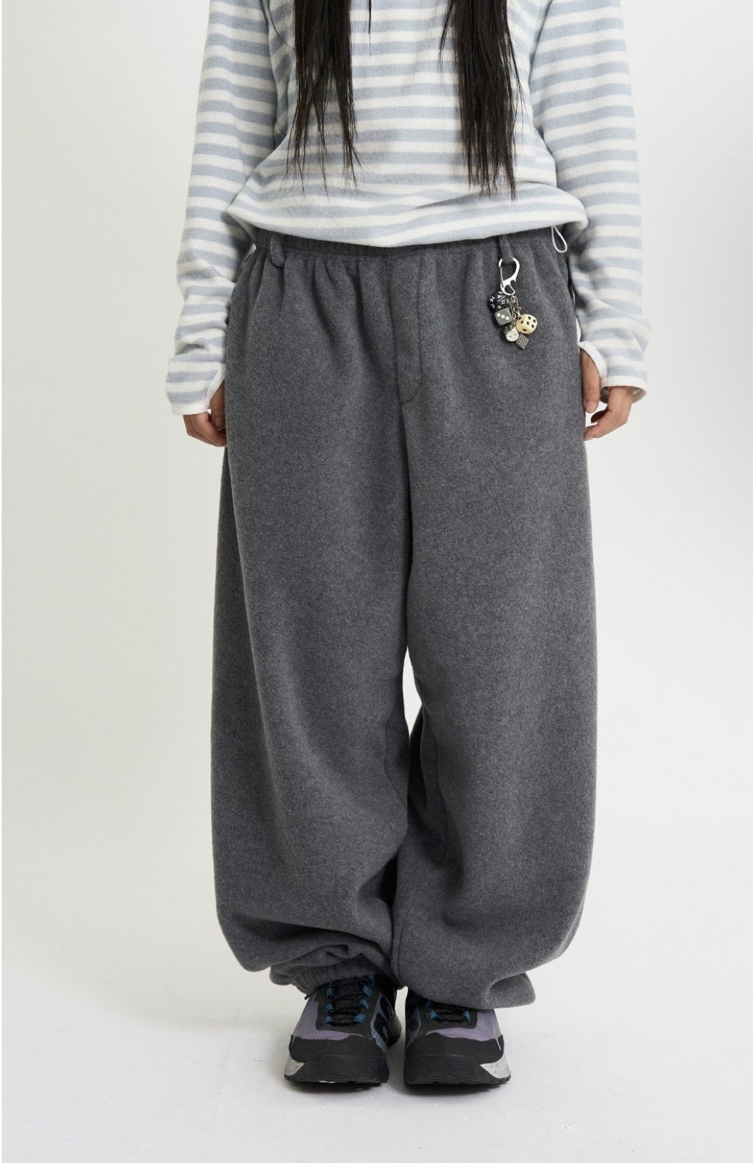 Fleece Belted Jogger Pants